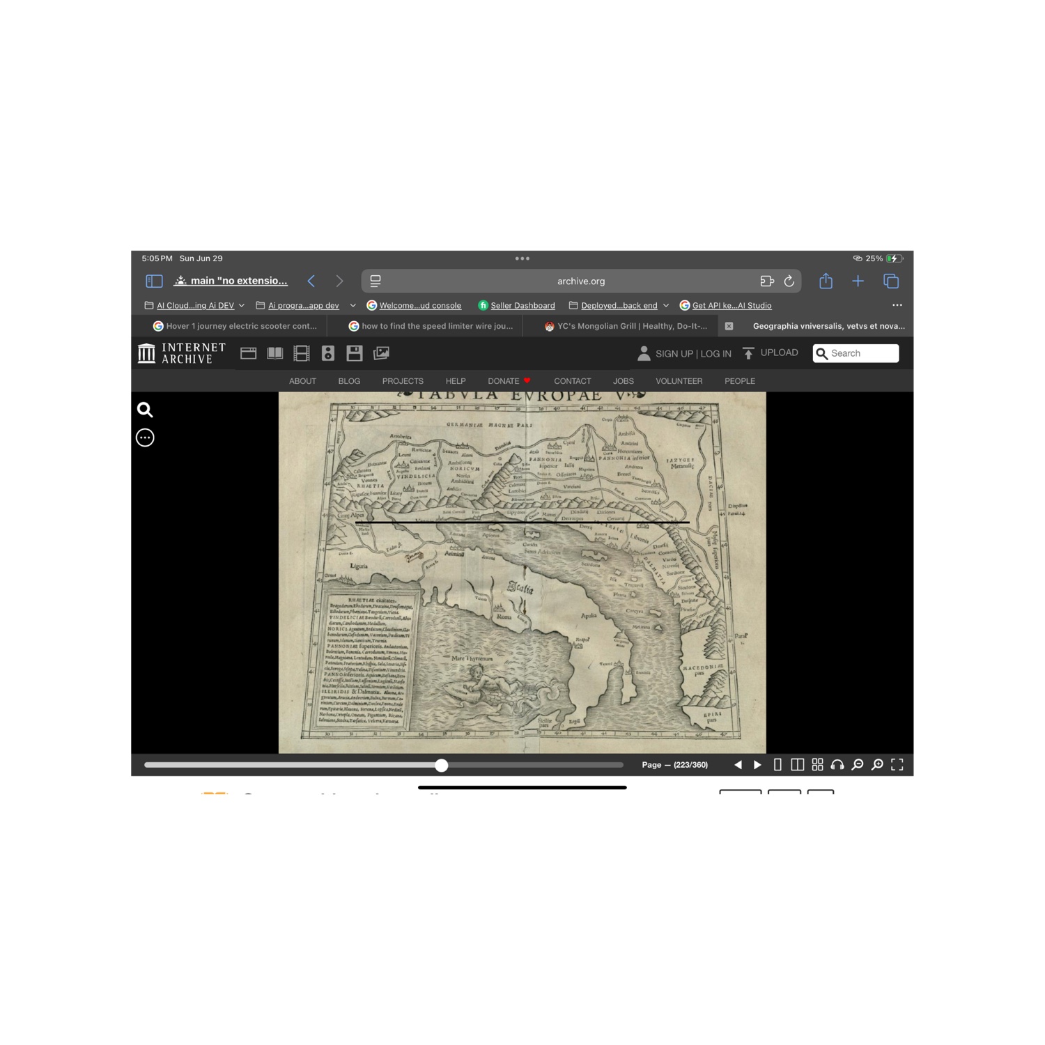Antique Hand-Drawn Map