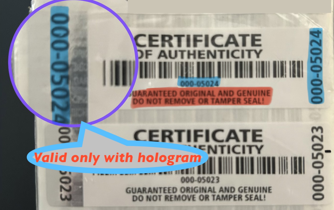 Authentic Sir Worthy label