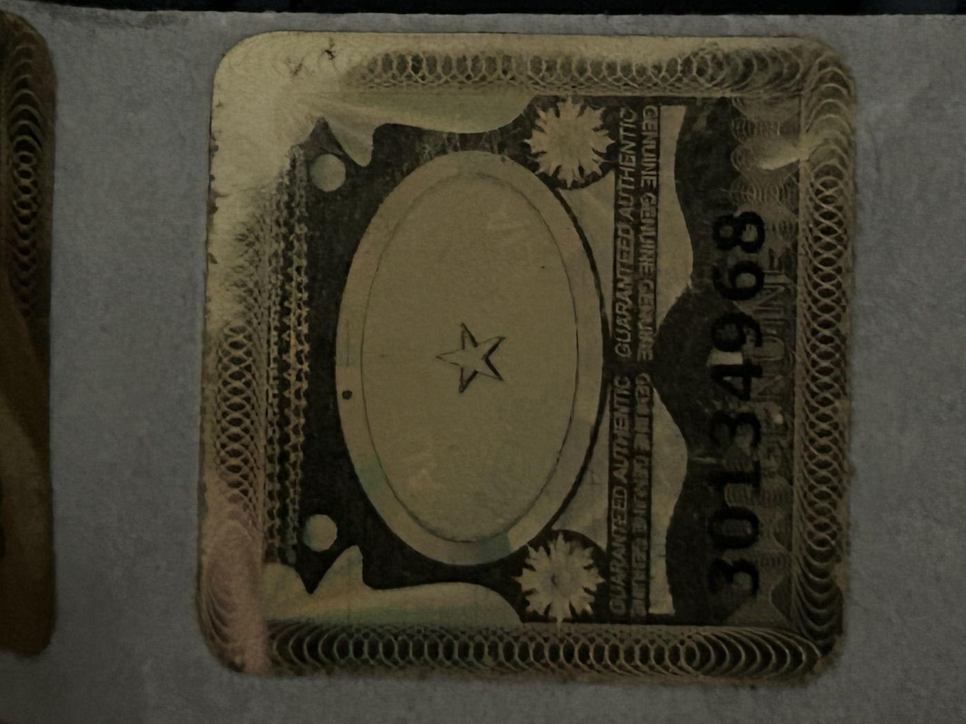 Sir Worthy authentication label